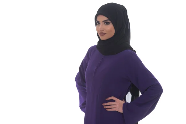 Arab Saudi Woman Half Body Posing Confident — Stock Photo, Image