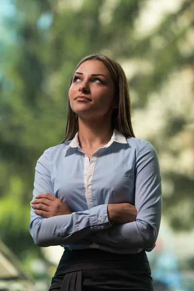 Portrait Of An Attractive Young Businesswoman In Office — Stock Photo, Image