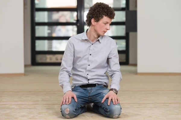 Islamic Man Praying In Mosque — Stock Photo, Image