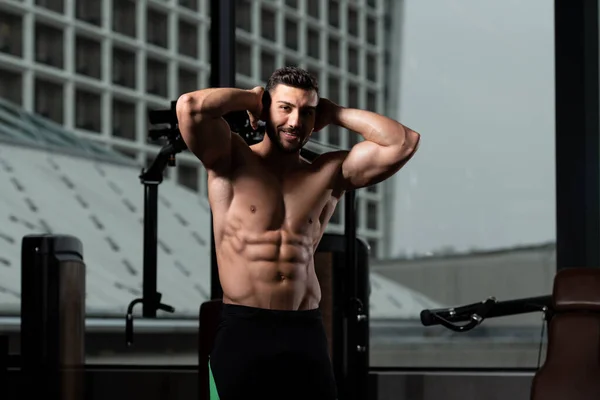 Portrait Young Physically Fit Man Showing His Well Trained Body — Stock Photo, Image