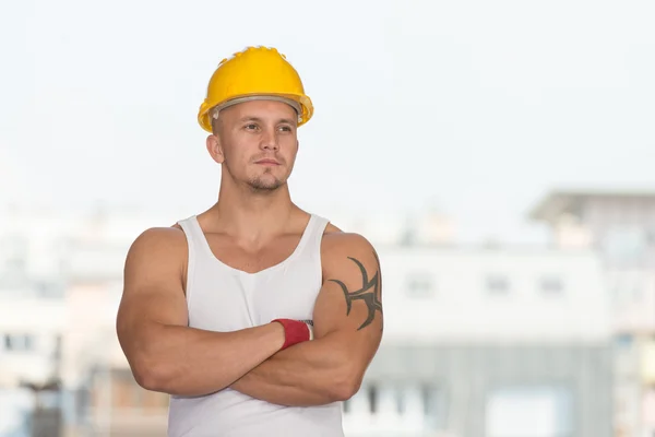 Casco de seguridad de prevención de accidentes — Foto de Stock