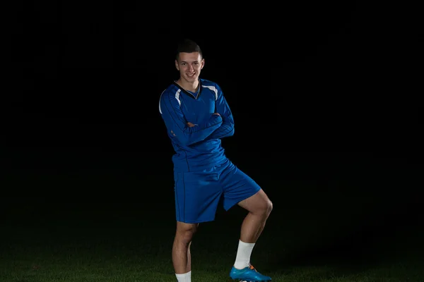 Soccer Player Standing Portrait — Stock Photo, Image