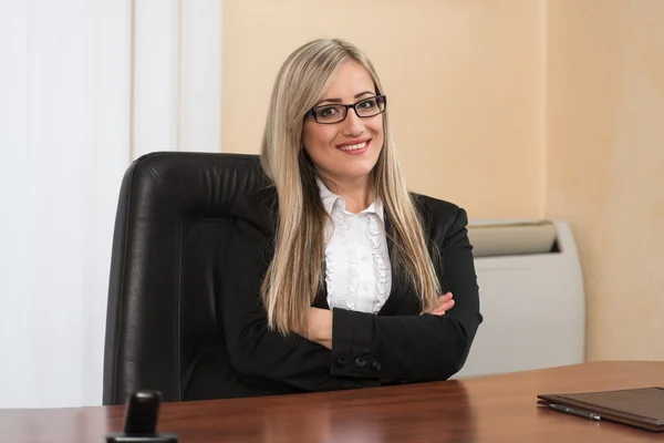 Retrato de una joven empresaria —  Fotos de Stock