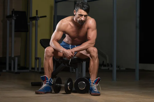 Healthy Man Resting After Exercise — Stock Photo, Image