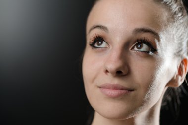 Güzel bir balerin yakın çekim