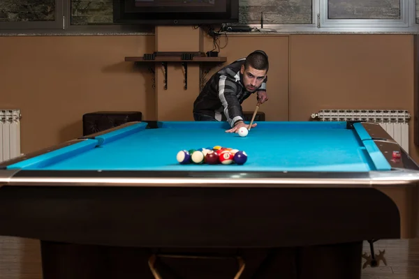 Young Man Concentration On Ball — Stock Photo, Image