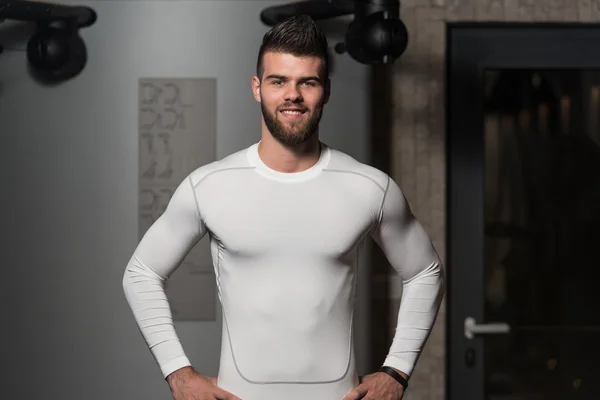 Handsome Man After Workout In Gym — Stock Photo, Image