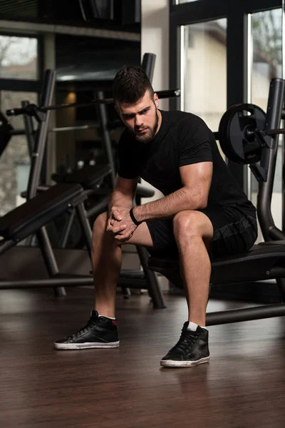 Resting Between Sets And Exercises — Stock Photo, Image