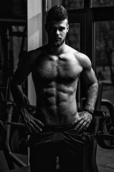 Portrait Of A Young Man In Gym — Stock Photo, Image