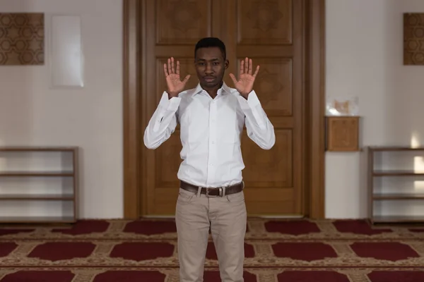 Young African Guy Praying — Stock Photo, Image