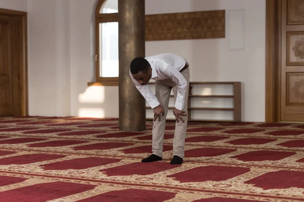 Young African Guy Praying — Stock Photo, Image