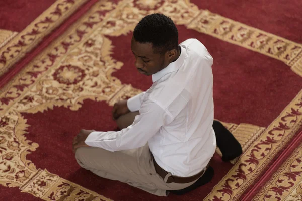 Young African Guy Praying — Stock Photo, Image