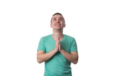 Elleri Kapalı Dua Eden Adam