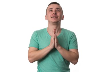 Elleri Kapalı Dua Eden Adam