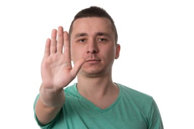 Yapmak A sembol - beyaz arka plan dur dostum