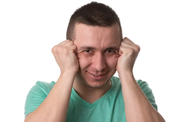 Young Attractive Man With A Headache — Stock Photo, Image