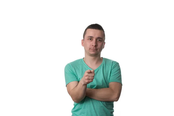Young Man Pointing At You — Stock Photo, Image