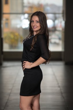 kız gece için hazır