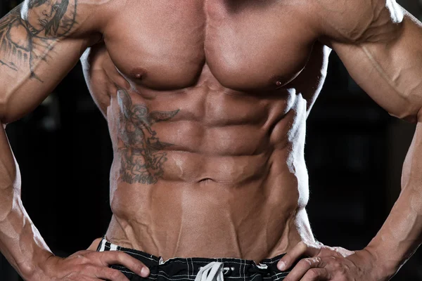 Strong Bodybuilder With Six Pack — Stock Photo, Image