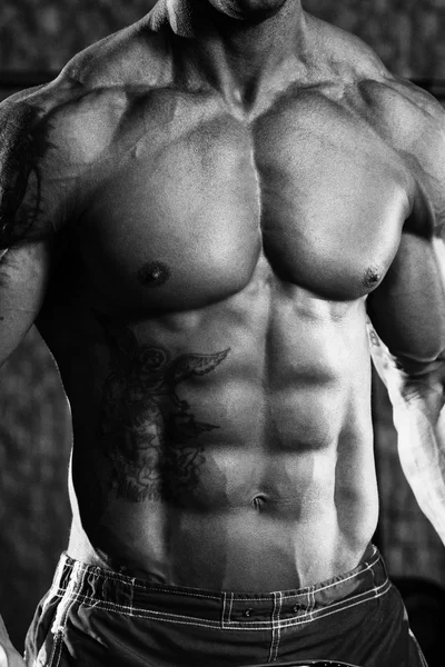 Strong Bodybuilder With Six Pack — Stock Photo, Image