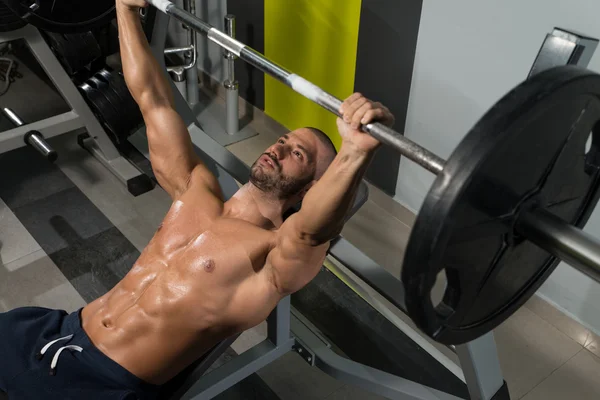 Bench Press Workout — Stock Photo, Image