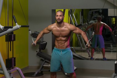 kabloları ile göğüs egzersiz