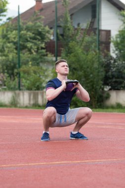 Exercise With Kettle Bell Outdoor