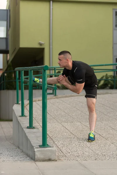 Jovem Exercício Fitness Esporte e Strech — Fotografia de Stock