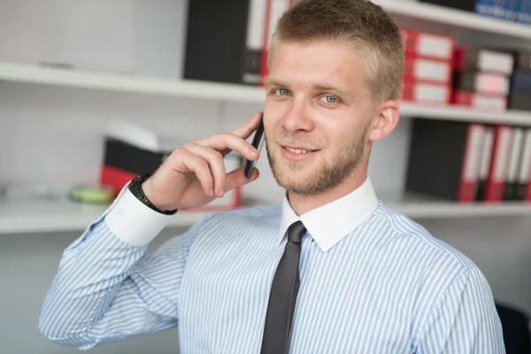 Young Businessman On The Phone — Stock Photo, Image