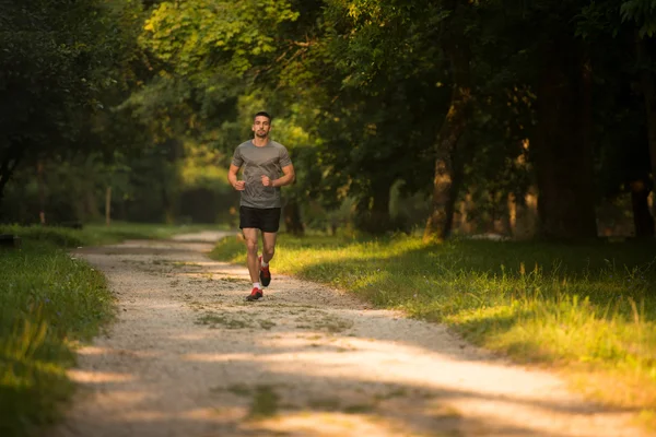 Muž Fitness, Jogging koncept Wellness cvičení — Stock fotografie