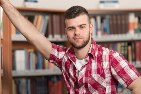 Portrét chytré bělošský Student — Stock fotografie