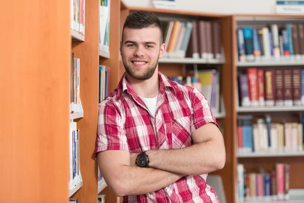 Portrét chytré bělošský Student — Stock fotografie