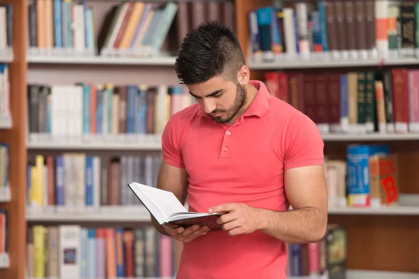 Portrait Of A Student In A Library — Stock Photo, Image