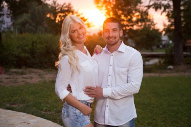 Birbirine aşık çift