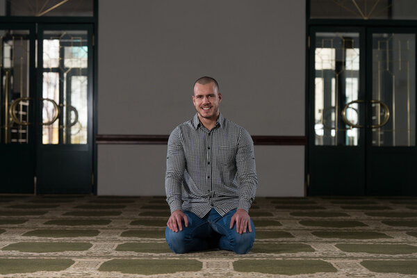 Muslim Praying In Mosque
