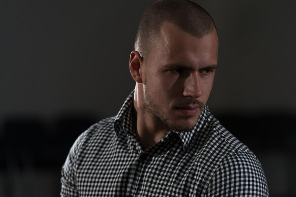 Young Muslim Guy Praying