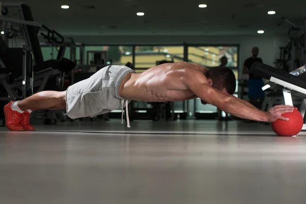 Allenamento palla medica — Foto Stock