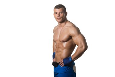 karışık dövüş sanatları savaşçı savaşmaya hazır