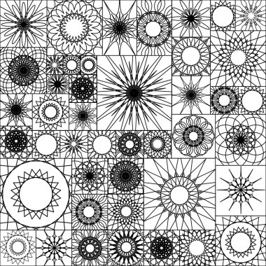 Döşeme gökadasında sorunsuz deseni.