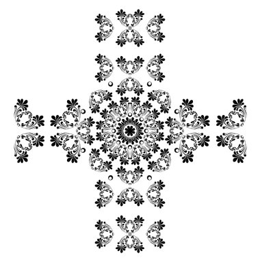 Mandalalar ile kumaş Tekstil tasarım