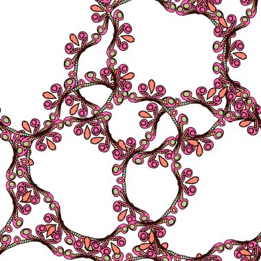 Dikişsiz desen çerçevelerde Mandala