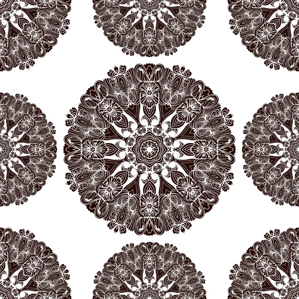 Cercle motif ornement dentelle — Image vectorielle