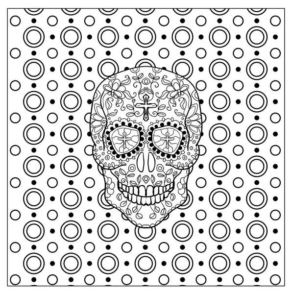 Crâne de sucre mexicain — Image vectorielle