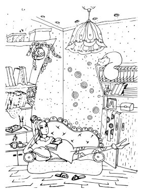  book page with Pregnant lady.