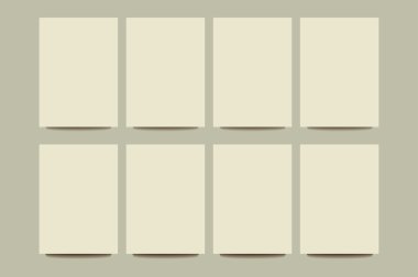 vintage yaratıcı kart dizisini