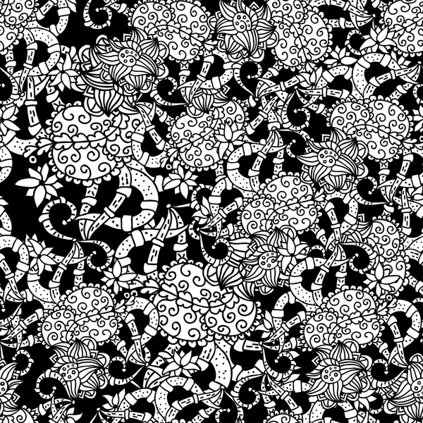 Hand drawn seamless pattern — Stock Vector