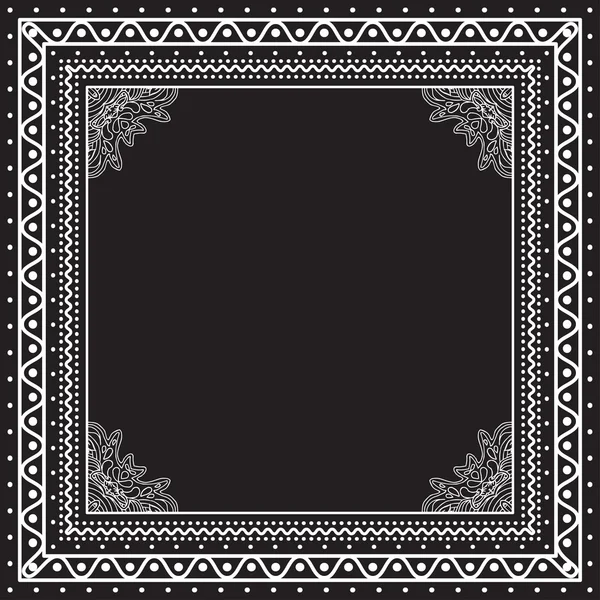 Черно-белая Лиана Print — стоковый вектор