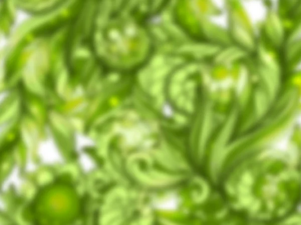 Fee handgezeichnetes grünes Doodle — Stockvektor