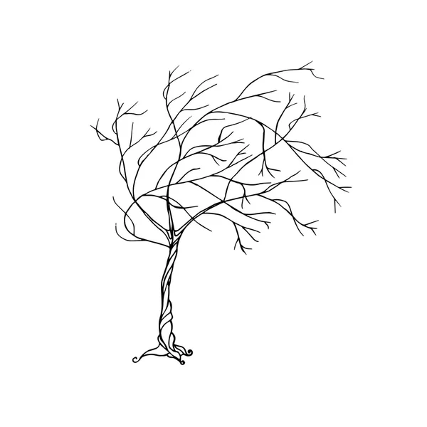 Árvore preta fada — Vetor de Stock