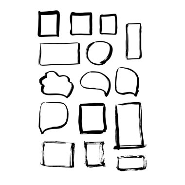 Siyah çerçeve koleksiyonu 